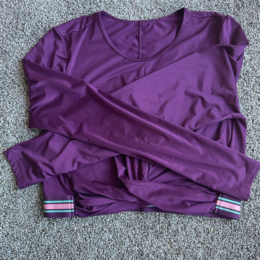 Fabletics Purple Crop Top